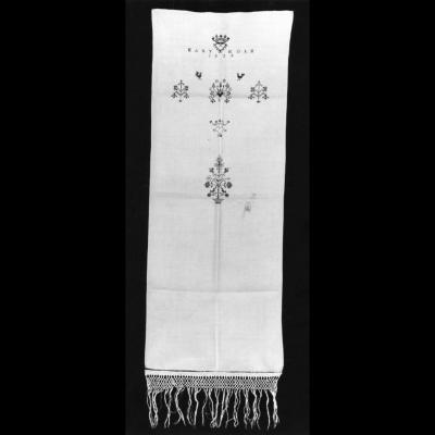 Embroidered Hand Towel by Mary Kolb