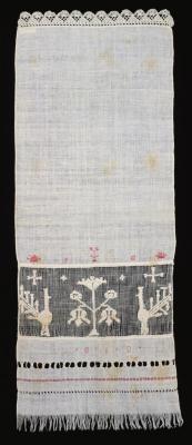 Embroidered Hand Towel by Mary Rhein