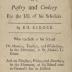 Edward Kidder Recipes Copied by One of His Scholars, with One Recipe in a Second Hand
